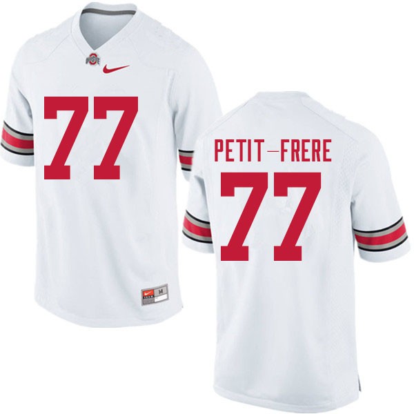 Ohio State Buckeyes #77 Nicholas Petit-Frere Men Stitch Jersey White